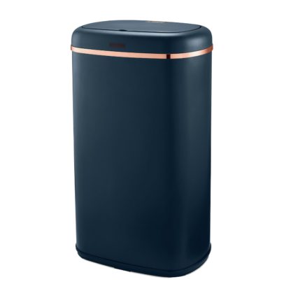 An Image of Tower 58 Liter Carbon Steel Cavaletto Sensor Bin - Blue