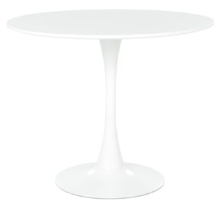 An Image of Habitat Tulip 4 Seater Round Dining Table - White