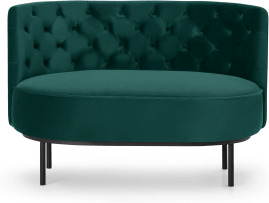 An Image of Ethel Loveseat, Seafoam Blue Velvet