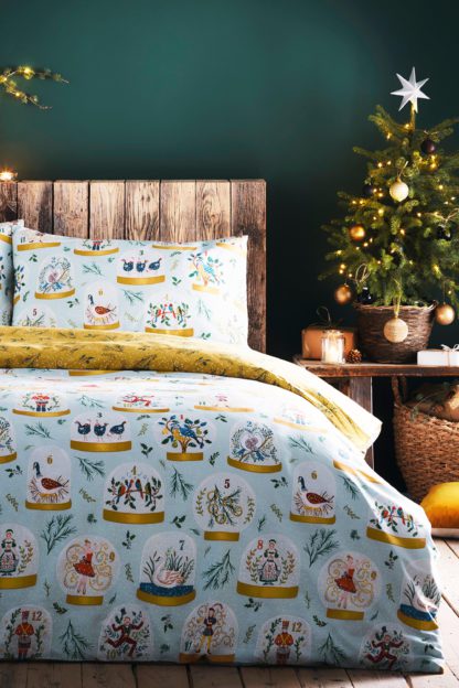 An Image of 12 Days Of Christmas King Duvet Set