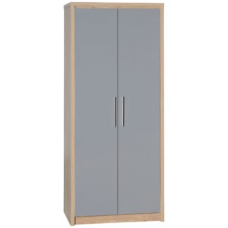 An Image of Seville 2 Door Wardrobe Grey
