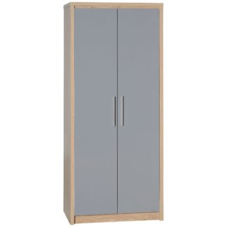 An Image of Seville 2 Door Wardrobe Grey