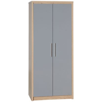 71034a5b4419e7d7e8f894c915e87fbeeb532f3a39b580ae26efd29779131eb3.jpg An Image of Seville 2 Door Wardrobe Grey
