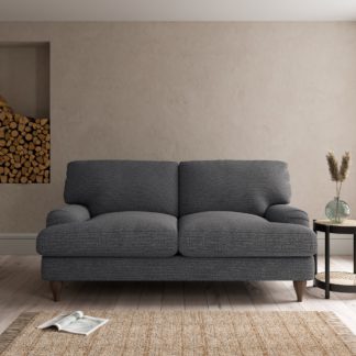 An Image of Darwin Textured Weave 2 Seater Sofa Textured Weave Graphite