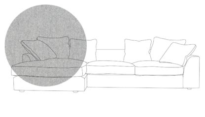 An Image of Heal's Cumulus Right Hand Facing Corner Sofa In Velvet