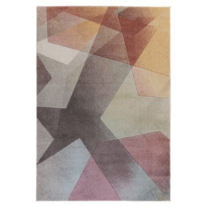 An Image of Remy Rug Pink, Beige and Grey