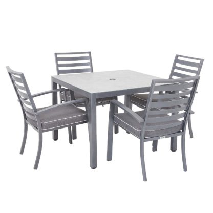 7e7cccce69d4dec55d45a645b11315afe3752197fc7dde206c099e87f6b52c4b.jpg An Image of Magna 4 Seater Garden Dining Set