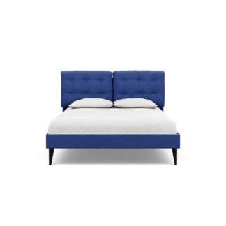 An Image of Heal's Mistral King Bed Brushed Cotton Cobalt