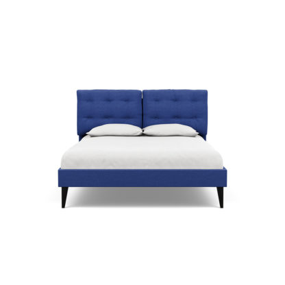 An Image of Heal's Mistral King Bed Brushed Cotton Cobalt