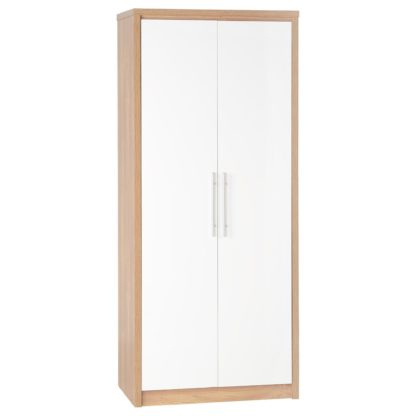 8524b71d9f60a411aecf7a5d10932972ddc60c96fb37a6b0184fb4e0f4a04b6a.jpg An Image of Seville 2 Door Wardrobe Grey