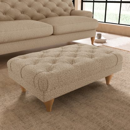 An Image of Warwick Cosy Marl Footstool Cosy Marl Granite