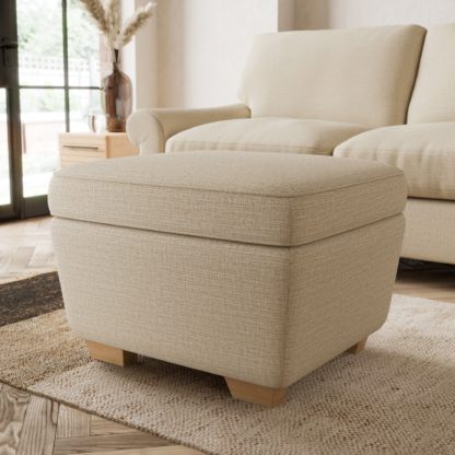 An Image of Arundel Textured Weave Footstool Textured Weave Graphite