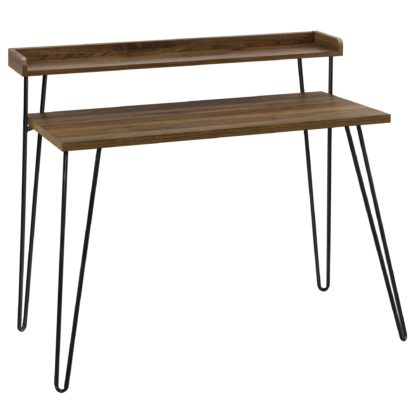 An Image of Haven Riser Desk Brown