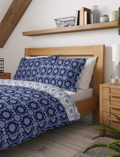 An Image of M&S Pure Cotton Paisley Bedding Set