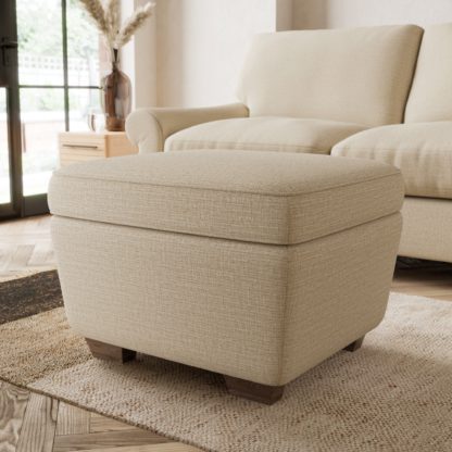 An Image of Arundel Textured Weave Footstool Textured Weave Graphite