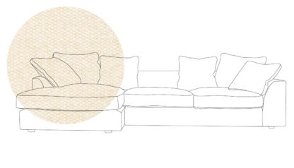 An Image of Heal's Cumulus Right Hand Facing Corner Sofa In Velvet