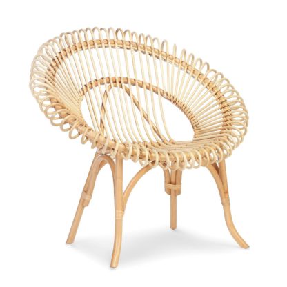 An Image of Shanghai Wicker Chair in Black