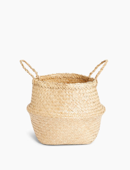 An Image of M&S Straw Large Basket