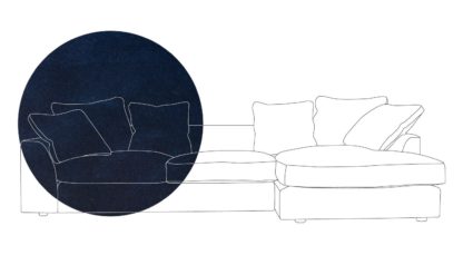 An Image of Heal's Cumulus Right Hand Facing Corner Sofa In Velvet