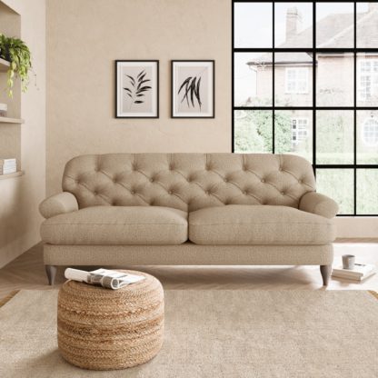 An Image of Canterbury Cosy Marl 3 Seater Sofa Cosy Marl Granite