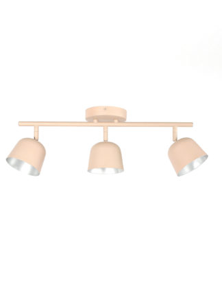 An Image of M&S Finn Scandi Metal 3 Flush Ceiling Light