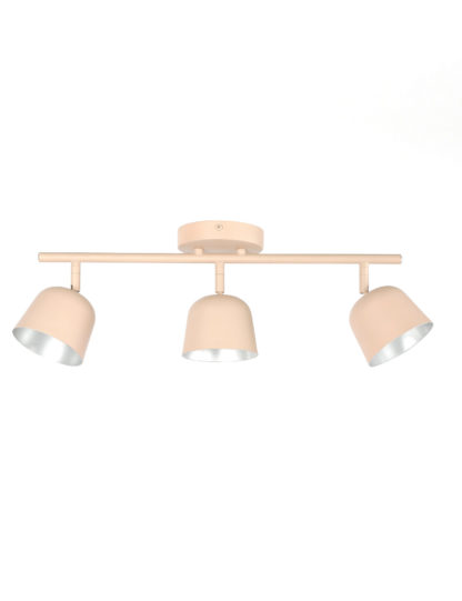 An Image of M&S Finn Scandi Metal 3 Flush Ceiling Light