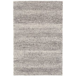 An Image of Flori Stripe Rug, Grey Marl