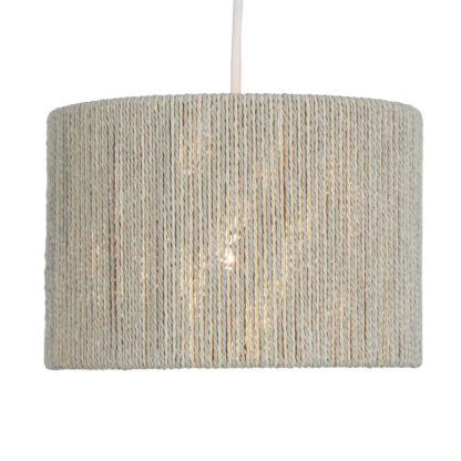 An Image of Fleur 2 Tier Floral Lamp Shade - Blue