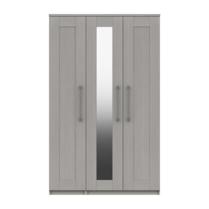 An Image of Ethan 3 Door Wardrobe Grey