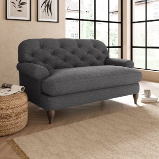 An Image of Canterbury Textured Weave Snuggle Chair Textured Weave Graphite