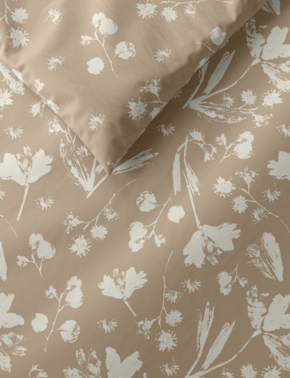 An Image of M&S Pure Cotton Floral Bedding Set