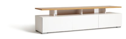 An Image of Habitat Floating Large TV Unit - White