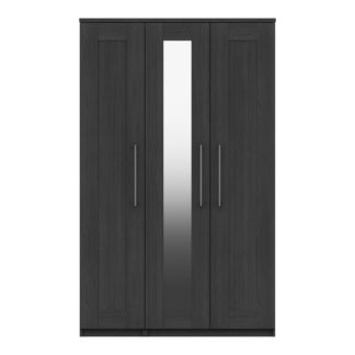 An Image of Ethan 3 Door Wardrobe Grey