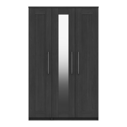 An Image of Ethan 3 Door Wardrobe Grey