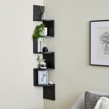 An Image of Corner Shelving Unit White