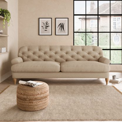 An Image of Canterbury Cosy Marl 4 Seater Sofa Cosy Marl Granite