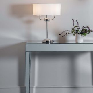 An Image of Vogue Katarina 2 Light Table Lamp Nickel