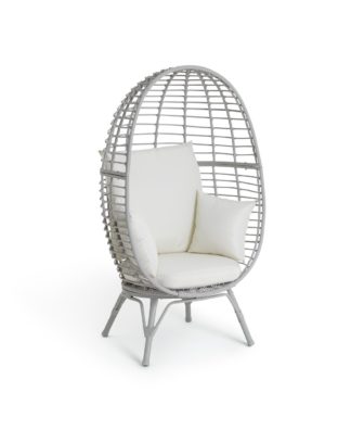An Image of Habitat Kora Metal Chair - Grey