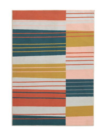An Image of Habitat Abstract Rug - 120x170cm - Coral