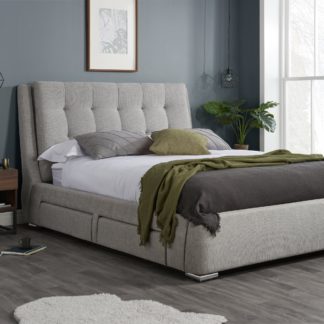 An Image of Madison Grey Bed Frame Grey