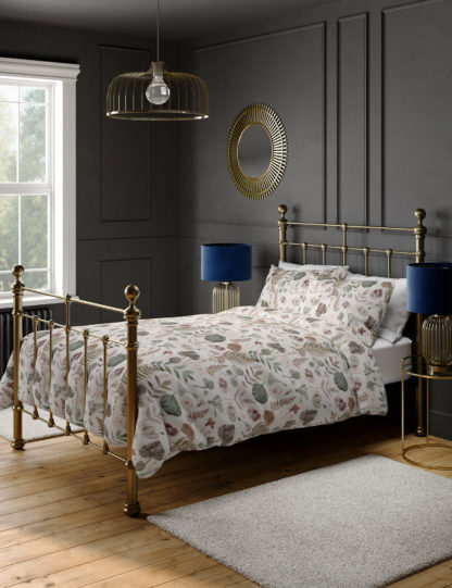 An Image of M&S Pure Cotton Floral Bedding Set