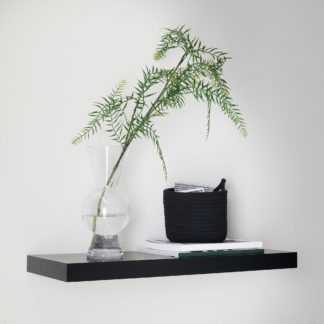 An Image of Black Floating Shelf Black