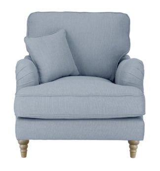 An Image of Habitat Matilda Fabric Chair - Blue