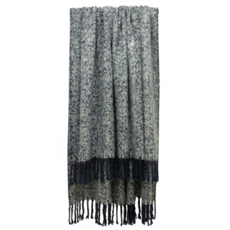 An Image of Soft Navy Throw