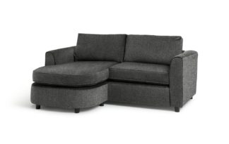 An Image of Habitat Reed Reversible Corner Fabric Sofa - Grey