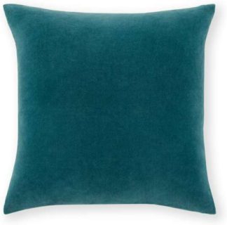 An Image of Lorna Velvet Cushion 45 x 45 cm, Agean Blue