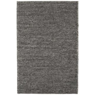 An Image of Flori Woven Rug, Charcoal