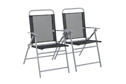 An Image of Argos Home Atlantic Steel Set of 2 Folding Chairs