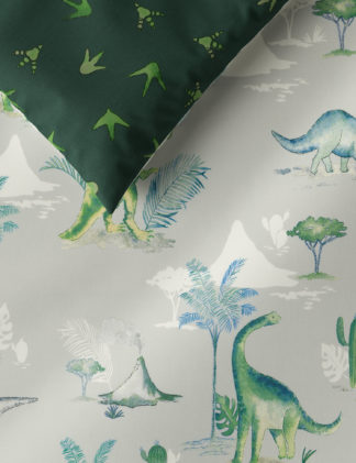 An Image of M&S Cotton Rich Dinosaur Bedding Set