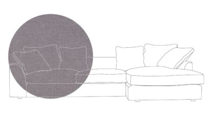 An Image of Heal's Cumulus Right Hand Facing Corner Sofa In Velvet